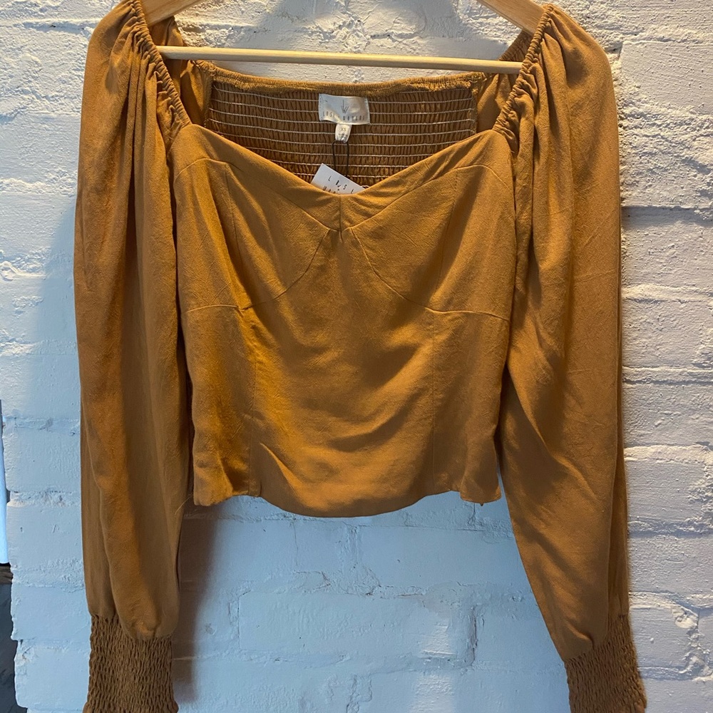 Lost + Wander camel top